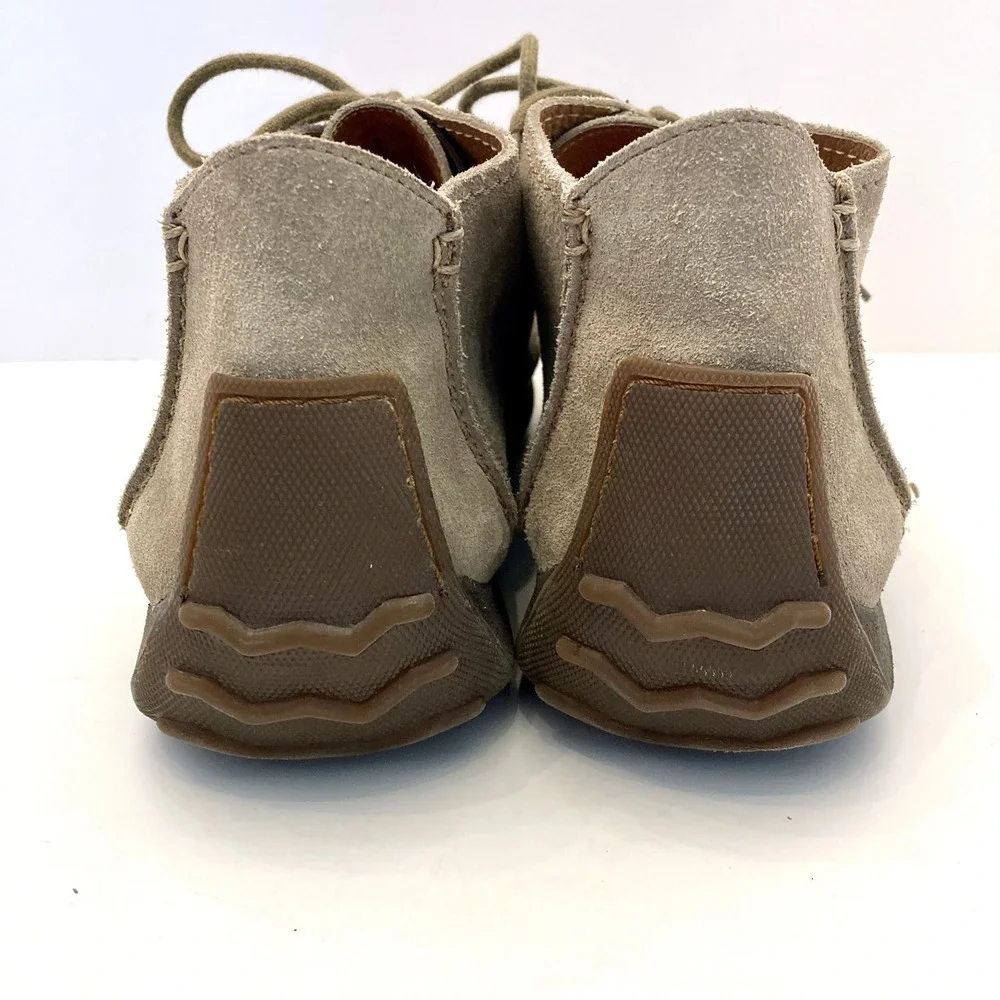 Geox Men's‎ Tan Beige Suede Leather Chukka Ankle Boots Mens EU 43 US 9/9.5 Moc